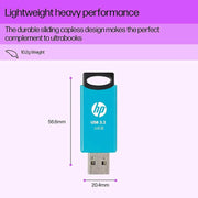 HP 64 GB 712w USB 3.2 Flash Drive - Blue - SWIFT PERIPHERALS7Z377AA