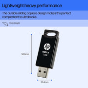 HP 712W 32GB USB 3.2 Flash Drive - Black - SWIFT PERIPHERALS7Z374AA