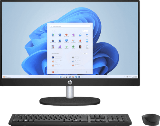 HP AIO 24 13th Gen Intel Core i3 - 1315U, 8GB, 512GB SSD, Intel UMA Graphics, 24 Inch FHD, Win 11 Home, MS Office 2024, Black, CR0903IN - SWIFT PERIPHERALS1096753