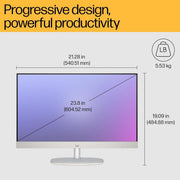 HP AIO PC 13TH GEN INTEL CORE I5 - 1335U,23.8INCH(60.5 CM) FHD,TOUCH,ANTI - GLARE (16 GB DDR4,1TB SSD,WIRELESS KEYBOARD & MOUSE COMBO,FHD IR TILT PRIVACY CAMERA) WIN 11,5.53KG,24 - CR0410IN - WINDOWS 11 HOME - SWIFT PERIPHERALS957L8PA