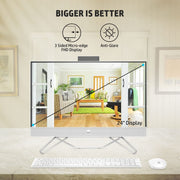 HP ALL - IN - ONE 12TH GEN WINDOWS 11, INTEL CORE I3 - 23.8 INCH(60.5 CM) 8GB RAM/512GB SSD/FHD, MICRO - EDGE, ANTI - GLARE DISPLAY/WIRELESS KEYBOARD & MOUSE/INTEL UHD GRAPHICS/WIN 11/5.37 KG, 24 - CB1901IN - SWIFT PERIPHERALS1082135