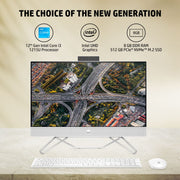 HP ALL - IN - ONE 12TH GEN WINDOWS 11, INTEL CORE I3 - 23.8 INCH(60.5 CM) 8GB RAM/512GB SSD/FHD, MICRO - EDGE, ANTI - GLARE DISPLAY/WIRELESS KEYBOARD & MOUSE/INTEL UHD GRAPHICS/WIN 11/5.37 KG, 24 - CB1901IN - SWIFT PERIPHERALS1082135