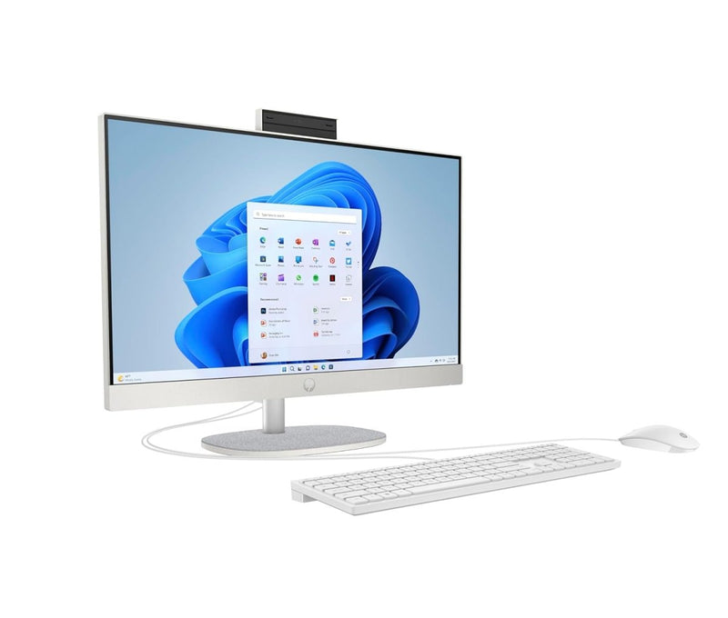 HP ALL - IN - ONE 24,13TH GEN INTEL CORE I7 - 1355U,23.8INCH(60.5 CM),FHD,ANTI - GLARE,16 GB DDR4,512GB SSD, 710 WHITE WIRELESS KEYBOARD AND MOUSE COMBO,WINDOWS 11,SHELL WHITE, 5.53KG,24 - CR0037IN - SWIFT PERIPHERALSA13WPPA