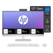 HP ALL - IN - ONE PC 13TH GEN INTEL CORE I7 27 INCH (68.6CM) FHD 16GB RAM, 1TB SSD, INTEL UMA GRAPHICS, 710 WHITE WIRELESS KEYBOARD AND MOUSE COMBO (WINDOWS 11 HOME, MSO 21, SHELL WHITE, 6.72 KG) 27 - CR0403IN - SWIFT PERIPHERALS87G01PA