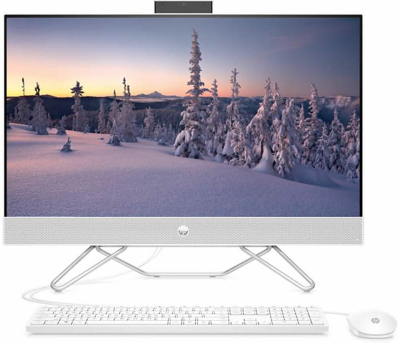 HP ALL - IN - ONE RYZEN 3 DUAL CORE (8 GB DDR4/1 TB/256 GB SSD/WINDOWS 11 HOME/AMD RADEON GRAPHICS/23.8 INCH SCREEN/24 - CB0789IN) WITH MS OFFICE (SNOW WHITE, 419 MM X 540.6 MM X 183.7 MM, 5.37 KG) - SWIFT PERIPHERALS4W112PA