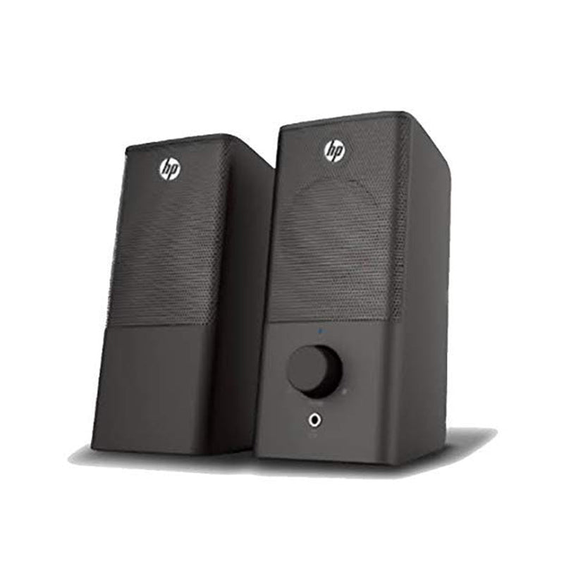 HP DHS - 2101 2.0 Portable Multimedia Wired Speaker with USB and 3.5mm AUX Connectivity - Black - SWIFT PERIPHERALS8CA76AA