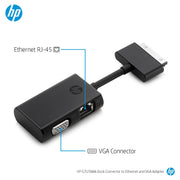 HP Dock Connector to Ethernet and VGA Adapter for EliteBook Folio Ultrabooks - SWIFT PERIPHERALSG7U78AA