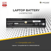 HP DV2000 Compatible Laptop Battery 47.52Wh 4400mAh 10.8V 6 Cell - SWIFT PERIPHERALSLHOBT6C1593