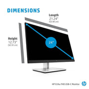 HP E24u G4 24 - inch Full HD USB - C IPS Monitor with Eye Ease Technology - SWIFT PERIPHERALS189T0AA