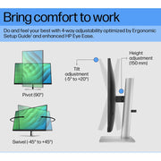 HP E27 G5 27" 75Hz 1080p FHD IPS Panel 99% sRGB Anti Glare Eye Ease Monitor - SWIFT PERIPHERALS6N4E2AA