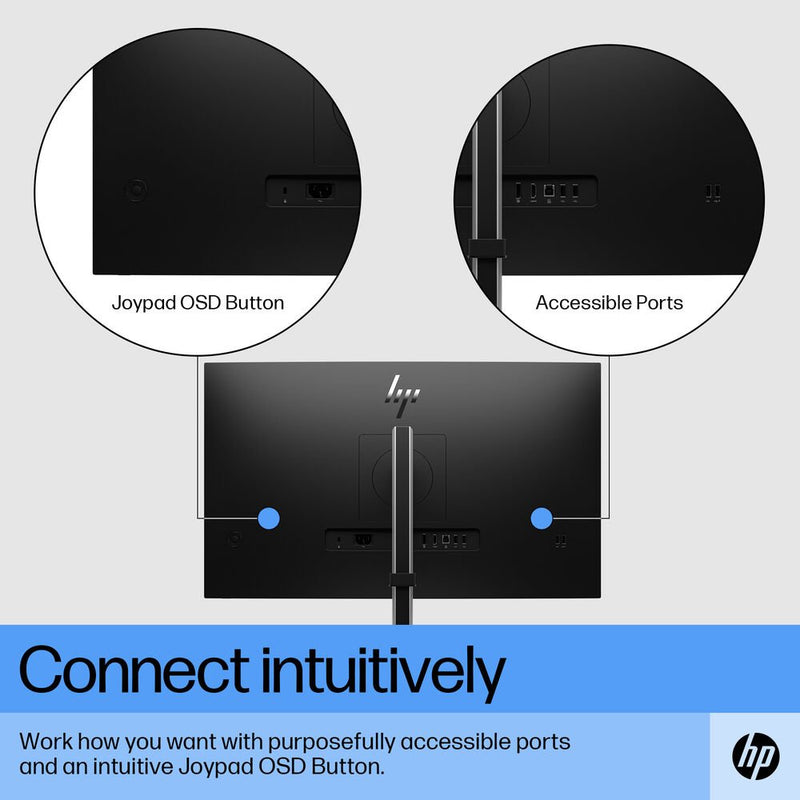 HP E27 G5 27" 75Hz 1080p FHD IPS Panel 99% sRGB Anti Glare Eye Ease Monitor - SWIFT PERIPHERALS6N4E2AA