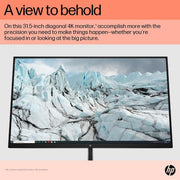 HP E32K G5 31.5" 2160p 4K UHD IPS Panel 99% sRGB Eye Ease USB - C Monitor with Speakers - SWIFT PERIPHERALS6N4D6AA
