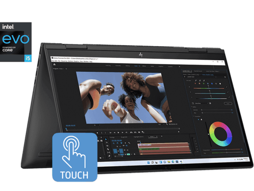 HP ENVY X360, 13TH GEN INTEL CORE I5 - 1335U, 15.6 - INCH (39.6 CM) FHD,CREATOR LAPTOP,16GB LPDDR5, 512GB SSD, INTEL IRIS XE GRAPHICS, 5MP IR CAMERA, B&O, PEN (WIN 11,MSO, BLACK, 2.14 KG), 15 - FE0027TU - SWIFT PERIPHERALSHPLAPTOP-018