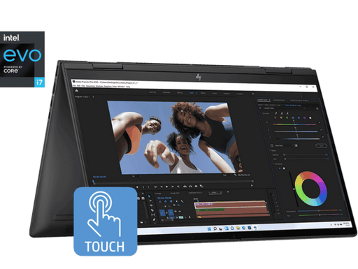 HP ENVY X360, 13TH GEN INTEL CORE I7 - 1355U, 15.6 - INCH (39.6 CM) IMAX,FHD, 16GB LPDDR5, 1TB SSD, INTEL IRIS XE GRAPHICS, 5MP IR CAMERA W/PRIVACY SHUTTER (WIN 11, MSO 2021, BLACK, 1.77 KG), FE0032TU - SWIFT PERIPHERALSHPLAPTOP-016