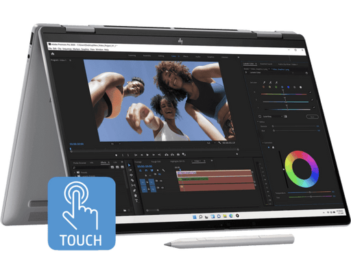 HP ENVY X360, ENHANCED BY AI, AMD RYZEN 7 8840HS, 14 - INCH (35.6 CM), WUXGA, 16GB LPDDR5, 512GB SSD, AMD RADEON GRAPHICS, 5MP IR CAMERA, POLY STUDIO (WIN 11, MSO 2021, SILVER, 1.44 KG), FA0052AU - SWIFT PERIPHERALSHPLAPTOP-023