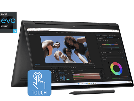 HP ENVY X360,13TH GEN INTEL CORE I5 - 1335U,15.6 - INCH(39.6 CM) FHD,TOUCHSCREEN,OLED,CREATOR LAPTOP,16GB LPDDR5,512GB SSD,INTEL IRIS XE GRAPHICS,5MP CAMERA,B&O,PEN(WIN 11,MSO,BLACK,2.14 KG),15 - FE0028TU - SWIFT PERIPHERALSHPLAPTOP-017