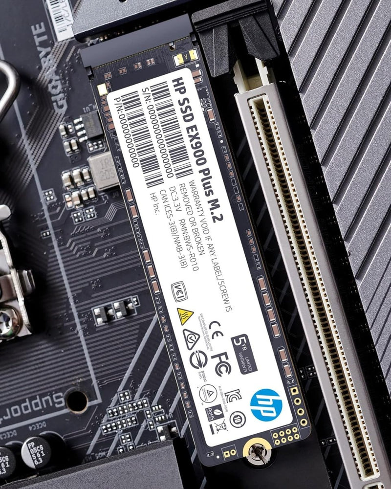 HP EX900 Plus 256GB NVMe PCIe Gen3 M.2 2280 3D NAND Internal SSD - SWIFT PERIPHERALS35M32AA