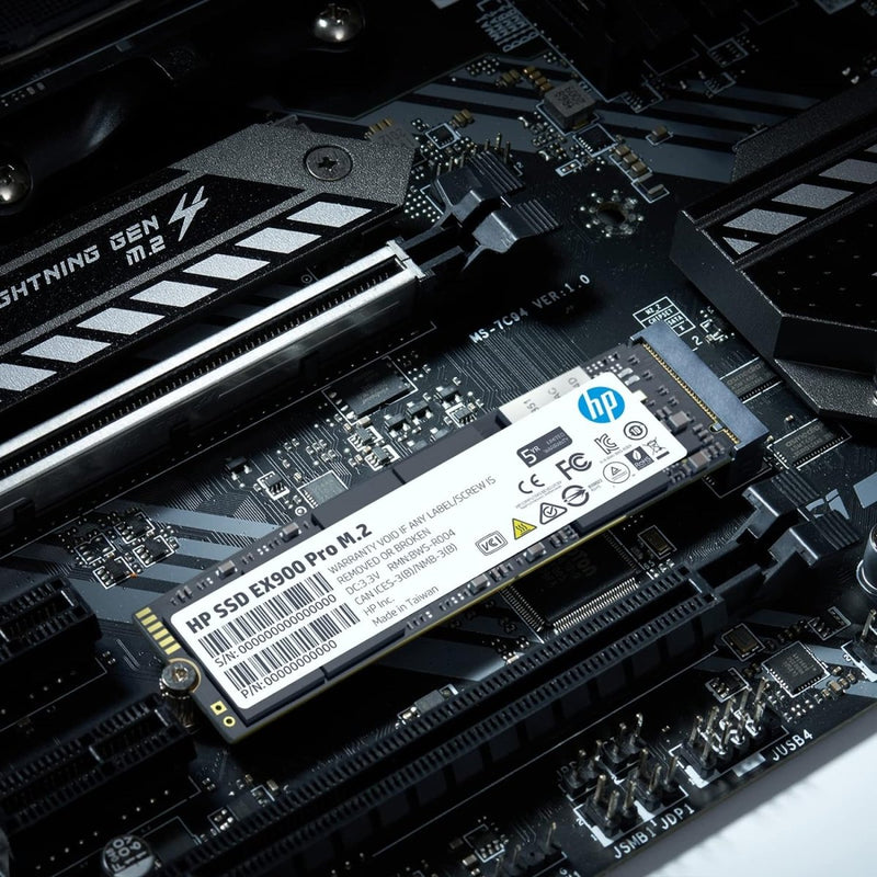 HP EX900 Pro 512GB NVMe PCIe Gen3 M.2 2280 3D NAND Internal SSD - SWIFT PERIPHERALS9XL76AA