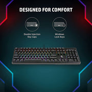 HP GK320 Mechanical Gaming RGB Wired USB Keyboard - SWIFT PERIPHERALS4QN01AA