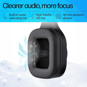 HP H120 STEREO USB ON EAR HEADSET, PLUG - AND - PLAY USB - A, BUILT - IN NOISE - CANCELING MIC, ADJUSTABLE HEAD STRAP, PADDED EAR CUSHIONS, 360 - DEGREE BENDABLE MIC, 1 - YEAR LIMITED WARRANTY, BLACK, 9Z4V9AA - SWIFT PERIPHERALS1091773