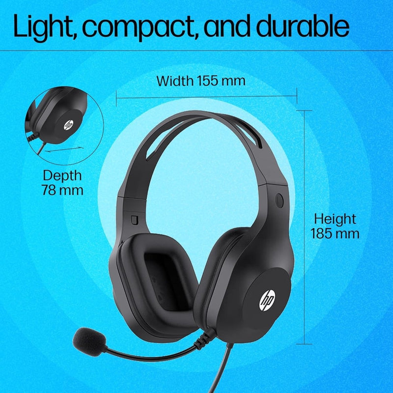 HP H120 STEREO USB ON EAR HEADSET, PLUG - AND - PLAY USB - A, BUILT - IN NOISE - CANCELING MIC, ADJUSTABLE HEAD STRAP, PADDED EAR CUSHIONS, 360 - DEGREE BENDABLE MIC, 1 - YEAR LIMITED WARRANTY, BLACK, 9Z4V9AA - SWIFT PERIPHERALS1091773