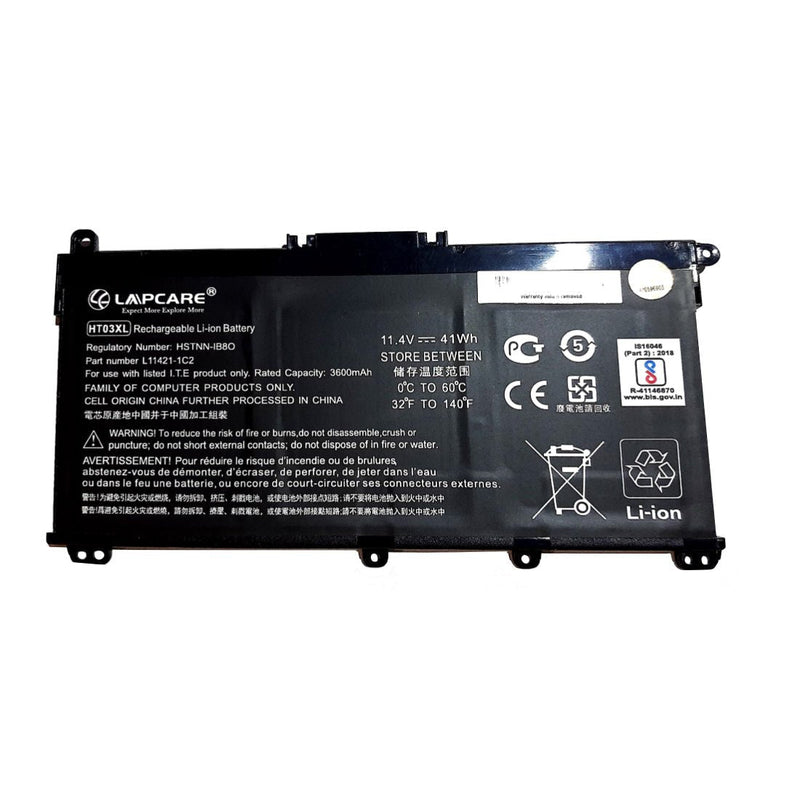 HP HT03XL BIS Certified Compatible Laptop Battery 3600mAh 11.4V 3 Cell - SWIFT PERIPHERALSLHOBTHT7357