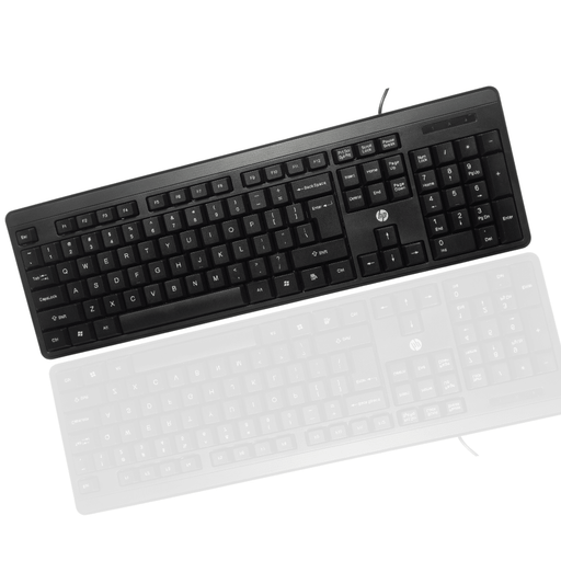 HP K100 Wired Wired USB Desktop Keyboard (Black) - SWIFT PERIPHERALS7J4H1AA
