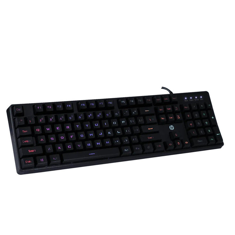 HP K300 Gaming RGB Wired USB Keyboard with Height Adjustment - SWIFT PERIPHERALS4QM95AA