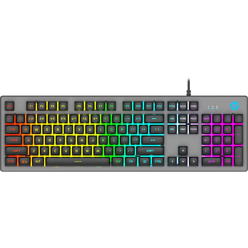 HP K500F Wired USB Mechanical Gaming RGB Keyboard with Height Adjustment - SWIFT PERIPHERALS7ZZ97AA
