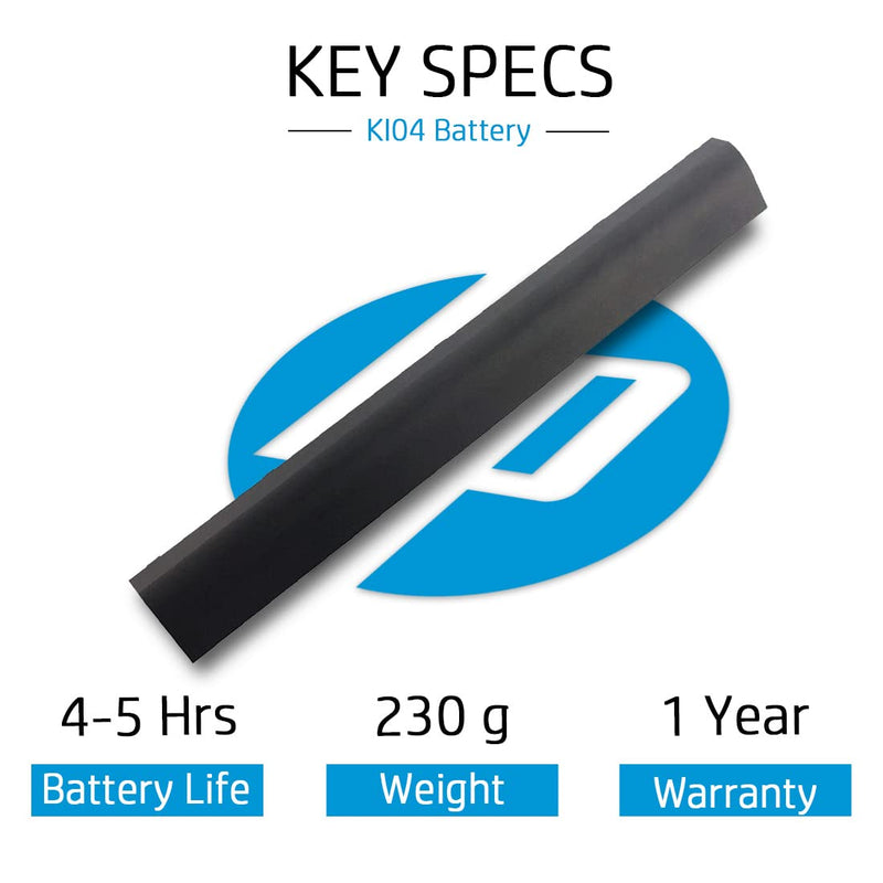 HP KI04 Original OEM 41Whr 2670mAh 14.6V 4 Cell Laptop Battery for Select HP Laptops - SWIFT PERIPHERALSKI04-OEM