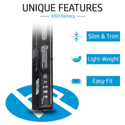 HP KI04 Original OEM 41Whr 2670mAh 14.6V 4 Cell Laptop Battery for Select HP Laptops - SWIFT PERIPHERALSKI04-OEM