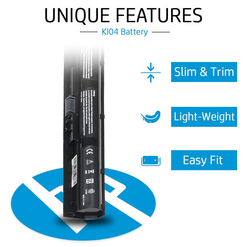 HP KI04 Original OEM 41Whr 2670mAh 14.6V 4 Cell Laptop Battery for Select HP Laptops - SWIFT PERIPHERALSKI04-OEM