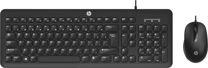 HP KM160 WIRED MOUSE AND KEYBOARD COMBO - SWIFT PERIPHERALS1088898