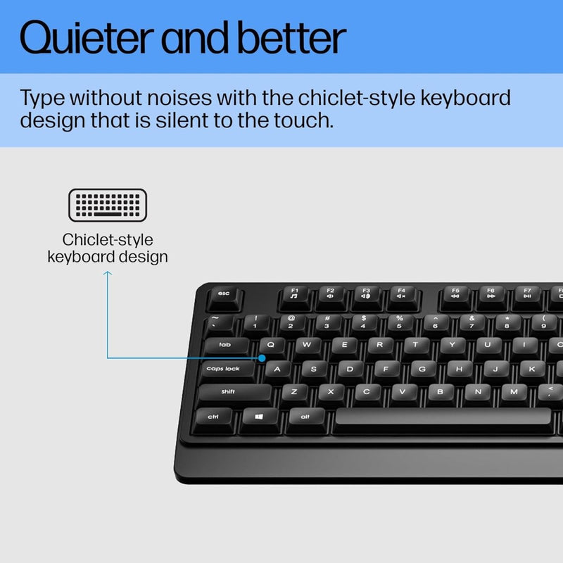 HP KM180 Wired Mouse and Keyboard Combo - SWIFT PERIPHERALS7J4G3AA