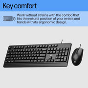 HP KM180 Wired Mouse and Keyboard Combo - SWIFT PERIPHERALS7J4G3AA