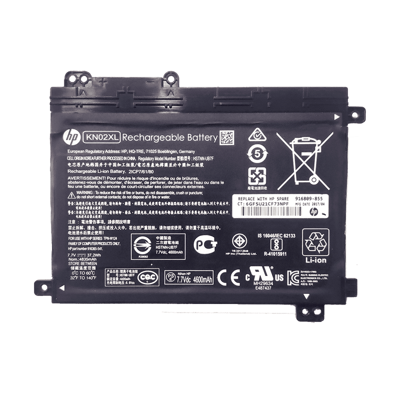 HP KN02XL Original OEM 37.2Whr 4835mAh 7.7V 2 Cell Laptop Battery - SWIFT PERIPHERALSKN02XL-OEM