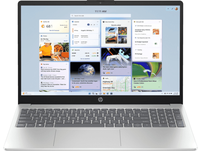 HP LAPTOP 15, 13TH GEN INTEL CORE I5 - 1335U, 15.6 - INCH (39.6 CM), FHD, 8GB DDR4, 512GB SSD, INTEL IRIS GRAPHICS, FPR, FHD CAMERA, METAL BODY,BACKLIT KB (WIN 11, MSO 2021, SILVER, 1.59 KG), HR0000TU - SWIFT PERIPHERALSHPLAPTOP-065
