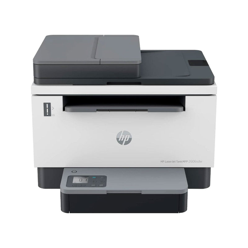 HP LASERJET TANK MFP 2606SDW, WIRELESS, PRINT, COPY, SCAN, 40 - SHEET ADF, HI - SPEED USB 2.0, ETHERNET, BLUETOOTH LE, UP TO 22 PPM, 250 - SHEET INPUT TRAY, 1 - YEAR WARRANTY, BLACK AND WHITE, 381U2A - SWIFT PERIPHERALS107422