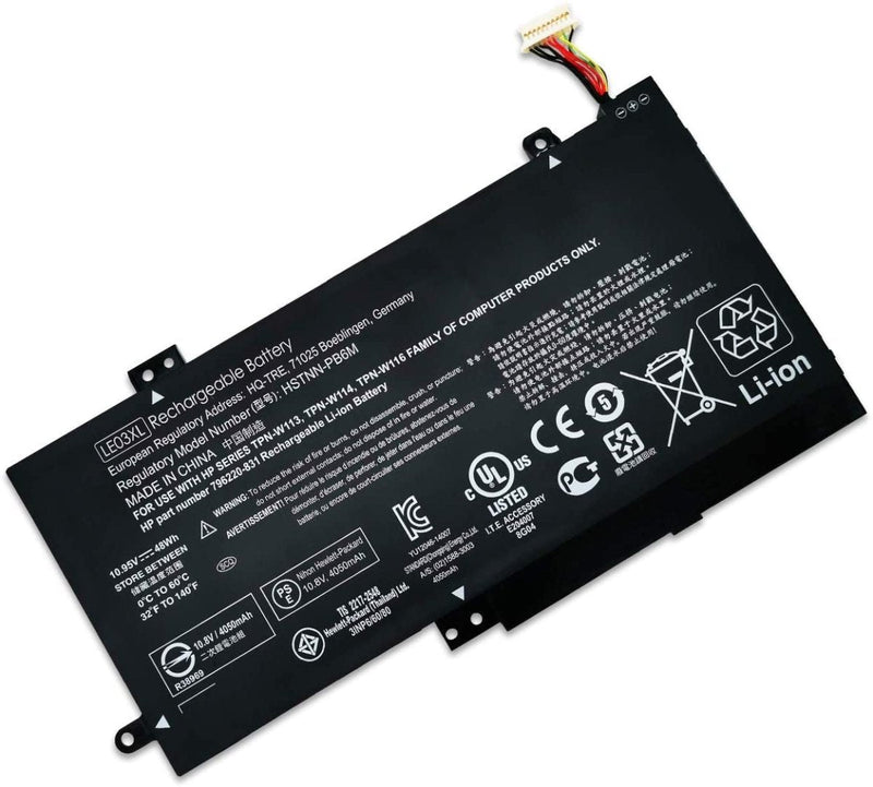 HP LE03XL Original OEM 48Whr 4212mAh 11.4V 3 Cell Laptop Battery - SWIFT PERIPHERALSLE03XL-OEM