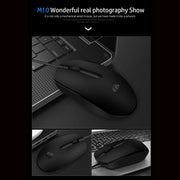 HP M10 Wired USB Optical Ergonomic Mouse with 3 Buttons and 1000DPI - SWIFT PERIPHERALS7YA10PA