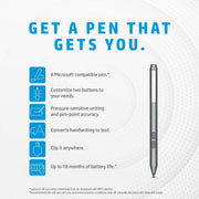 HP MPP 1.51 Stylus Pen with 18 Month Battery Life and Microsoft Pen Protocol - SWIFT PERIPHERALS3V2X4AA