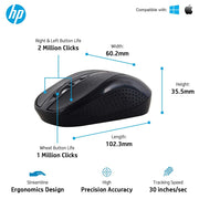 HP Multimedia Slim Wireless Spill Resistance Keyboard & Mouse Combo (4SC12PA) - SWIFT PERIPHERALS4SC12PA