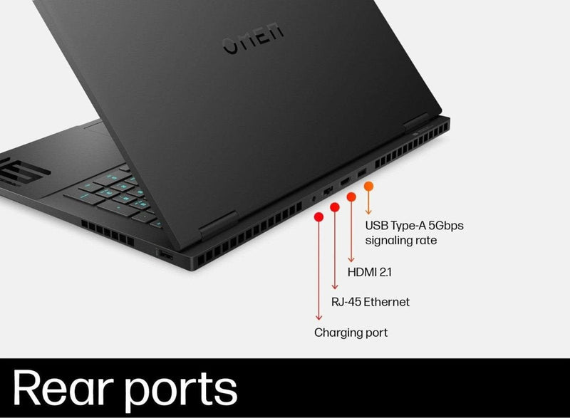 HP OMEN GAMING,13TH GEN INTEL CORE I7 - 13700HX, 8GB RTX 4070,16GB DDR5, 1TB SSD,16.1 - INCH (40.9 CM), FHD, IPS, GAMING LAPTOP 165HZ, RGB BACKLIT KB, B&O (WIN 11, OFFICE 21, BLACK, 2.35 KG) WF0262TX - SWIFT PERIPHERALSHplaptop-0101