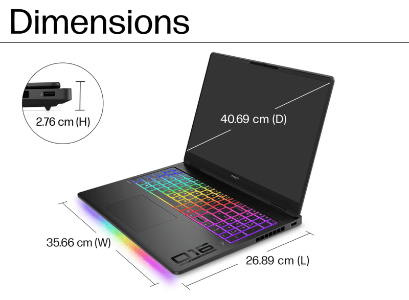 HP OMEN MAX Gaming Laptop 16, Black, Ultra 9 - 275HX (24C) 64 GB DDR5 - 5600 MT/s 2TB SSD Hard Drive, RTX 5090 24GB, 64 GB DDR5 Windows 11 Home40.6 cm (16) diagonal WQXGA OLED display,240 Hz, 0.2 ms response time - SWIFT PERIPHERALSHP 5090