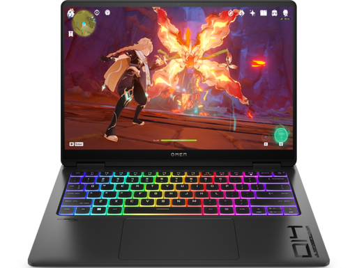 HP OMEN TRANSCEND,BUILT - IN AI,INTEL CORE ULTRA 7 155H,8GB RTX 4060 GPU,14 - INCH (35.6 CM),2.8K,OLED,48 - 120HZ,500 NITS,16GB LPDDR5X,1TB SSD,RGB BACKLIT KB,(MSO,BLACK,1.63 KG),FB0007TX - WINDOWS 11 HOME - SWIFT PERIPHERALSHPLAPTOP-042