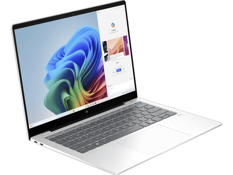 HP OMNIBOOK SNAPDRAGON X PLUS - (16 GB/512 GB SSD/WINDOWS 11 HOME) 14 - FE1011QU THIN AND LIGHT LAPTOP (14 INCH, GLACIER SILVER, 1.34 KG, WITH MS OFFICE) - SWIFT PERIPHERALSHplaptop-0084