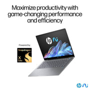 HP OMNIBOOK X LAPTOP, SNAPDRAGON X ELITE X1E - 78 - 100,14INCH(35.6 CM),2.2K TOUCH DISPLAY,IPS,16GB LPDDR5X,1TB SSD,NEXT GEN WINDOWS, COPILOT +,BLUE,1.34 KG,14 - FE0121QU - SWIFT PERIPHERALSHplaptop-0083