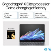HP OMNIBOOK X LAPTOP, SNAPDRAGON X ELITE X1E - 78 - 100,14INCH(35.6 CM),2.2K TOUCH DISPLAY,IPS,16GB LPDDR5X,1TB SSD,NEXT GEN WINDOWS, COPILOT +,BLUE,1.34 KG,14 - FE0121QU - SWIFT PERIPHERALSHplaptop-0083