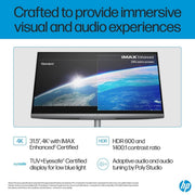 HP OMNISTUDIO X ALL - IN - ONE DESKTOP PC, INTEL CORE ULTRA 7 155H, 16 GB DDR5, 1TB SSD, 80.1 CM (31.5 INCH), DUAL 2W SPEAKERS,WINDOWS 11,OFFICE 21, METEOR SILVER, 9.56 KG, 32 - C0015IN - SWIFT PERIPHERALSB00XDPA