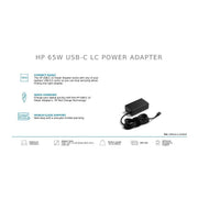 HP Original 65W 19.5V USB Type C Pin Laptop Charger Adapter - SWIFT PERIPHERALS944V0AA